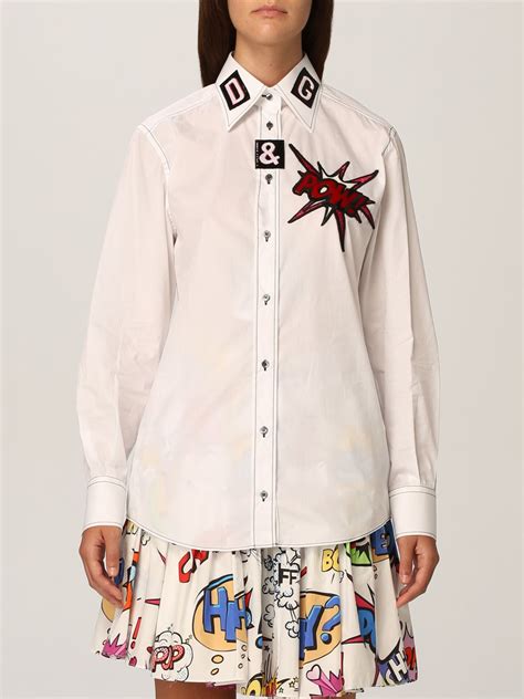 dolce gabbana shirt white|white dolce and gabbana dress.